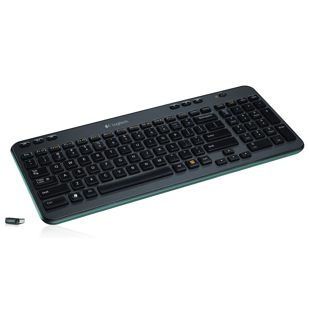 Clavier sans fil LOGITECH K360, Multi Média, Azerty, Noir