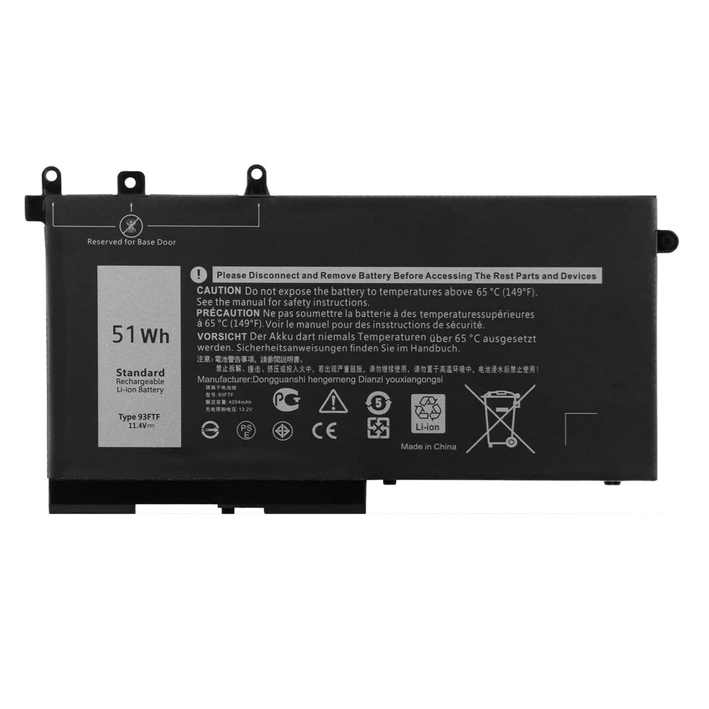 Batterie 93FTF ,pour laptop DELL, Precision Mobile Workstation 3520/ 3530